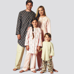Natskjorte og pyjamas bukser  Simplicity snitmønster 9218