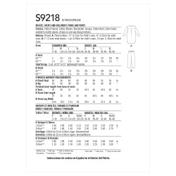 Natskjorte og pyjamas bukser  Simplicity snitmønster 9218
