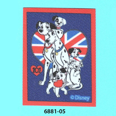 Dalmatiner printet strygemærke  6,5x5 cm 6881-05