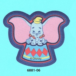 Dumbo printet strygemærke 7,5x6,5 cm