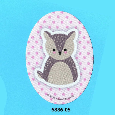 Rådyr  oval strygemærke  11x8 cm 6886-05