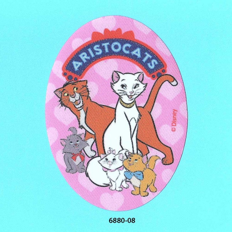 Aristocats printet oval 11x8 cm