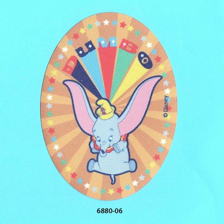  Dumbo printet oval strygemærke 11x8 cm 6880-06