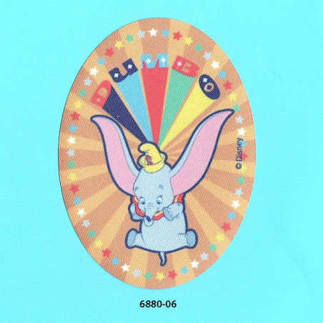  Dumbo  printet  oval strygemærke  11x8 cm 6880-06