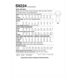 Slå-om kjole også plusmode snitmønster Simplicity 9224