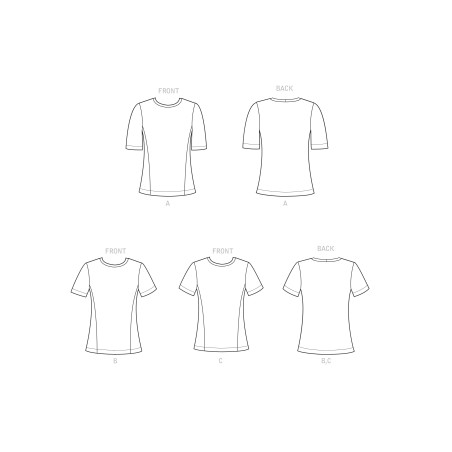 Bluse også plusmode Simplicity snitmønster 9229