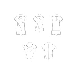 Bluse m/vingeærme også plusmode Simplicity snitmønster 9230