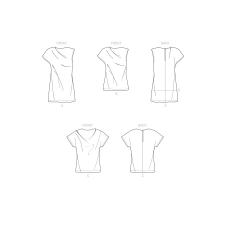 Bluse m/vingeærme også plusmode Simplicity snitmønster 9230