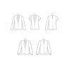 Bluse m/læg også plusmode Simplicity snitmønster 9231