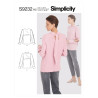 Bluse m/bånd også  plusmode Simplicity snitmønster 9232