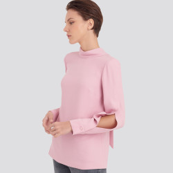 Bluse m/bånd også  plusmode Simplicity snitmønster 9232