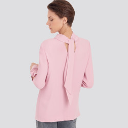 Bluse m/bånd også  plusmode Simplicity snitmønster 9232