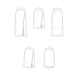 Nederdel m/slids også plusmode  Simplicity snitmønster 9237