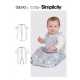 Sovepose til baby Simplicity snitmønster 9242