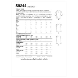 Pige kjole Simplicity snitmønster 9244