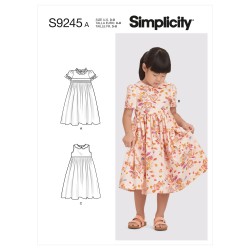 Pige kjole Simplicity snitmønster 9245