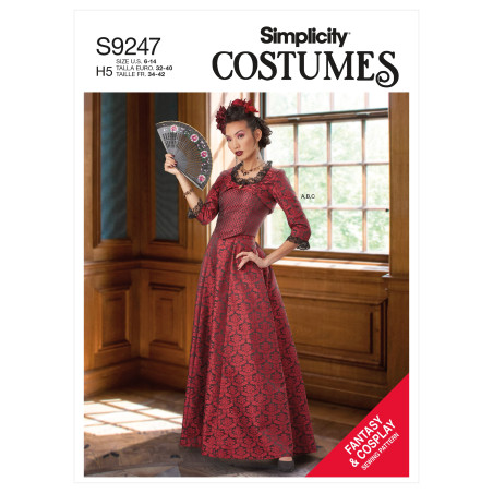 Fantasy & Cosplay voksen kostume Simplicity snitmønster 9247