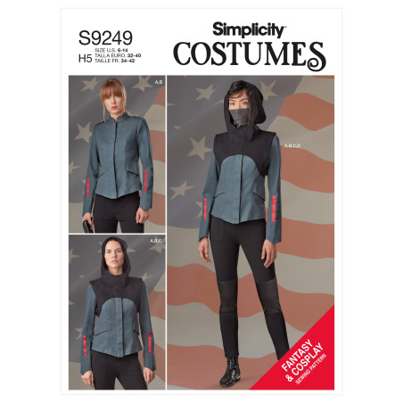 Fantasy & Cosplay voksen kostume Simplicity snitmønster 9249