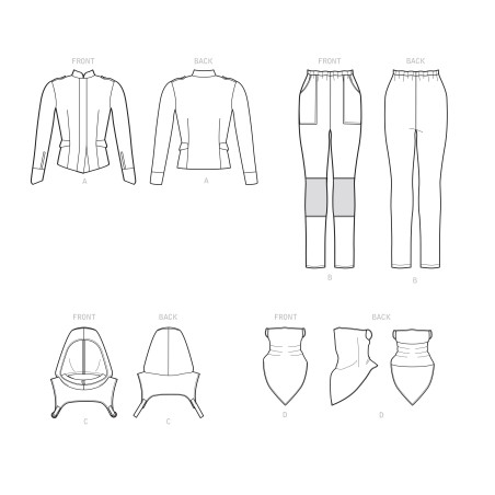 Fantasy & Cosplay voksen kostume Simplicity snitmønster 9249