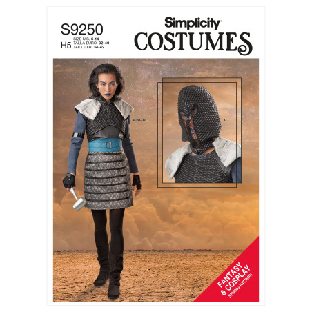 Fantasy & Cosplay voksen kostume Simplicity snitmønster 9250