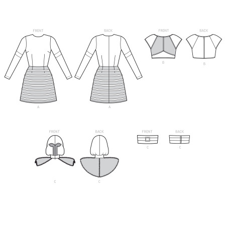 Fantasy & Cosplay voksen kostume Simplicity snitmønster 9250
