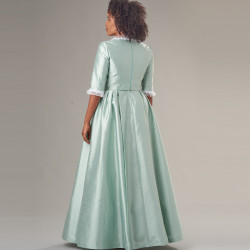 1800`tal kjole voksen kostume Simplicity snitmønster 9251
