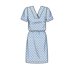 Kjole også plusmode Simplicity snitmønster 9262