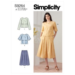 Nederdel og bluse Simplicity snitmønster 9264