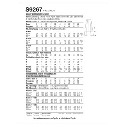 Nederdel også plusmode Simplicity snitmønster 9267