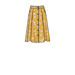 Nederdel også plusmode Simplicity snitmønster 9267