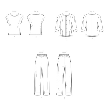 Jakke  og bukser plusmode Simplicity snitmønster 9269