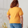 Bluse m/pufærme  også plusmode Simplicity snitmønster 9273