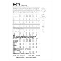 Tunika og bukser ham/hende  Simplicity snitmønster 9278