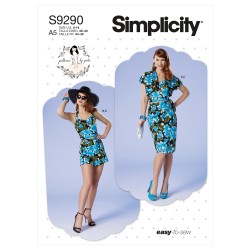 Shorts top og sarong easy Simplicity snitmønster 9290