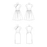Kjole m/kinakrave Simplicity snitmønster 9292