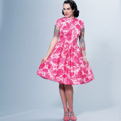 Kjole m/kinakrave Simplicity snitmønster 9292