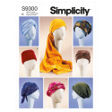 Turban og Kemohuer Simplicity snitmønster 9300