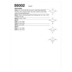 Grill forklæde ham/hende Simplicity snitmønster 9302