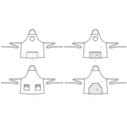 Grill forklæde ham/hende Simplicity snitmønster 9302