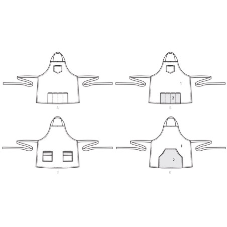 Grill forklæde ham/hende Simplicity snitmønster 9302