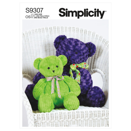 Teddybjørne Simplicity snitmønster  9307