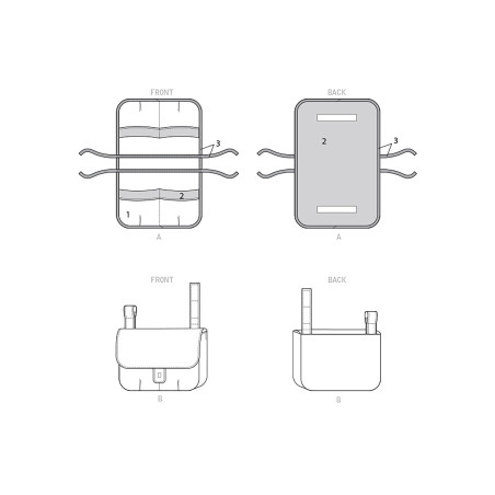 Taske til  rollator Simplicity snitmønster  9309
