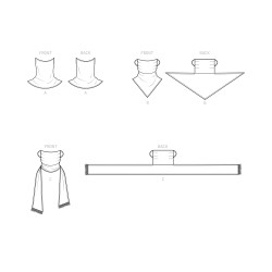 Ansigtsovertræk Simplicity snitmønster  9313