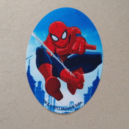Spiderman Printet Strygemærke 11x8 cm