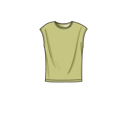 T-shirt og shorts  herre snitmønster simplicity 9314