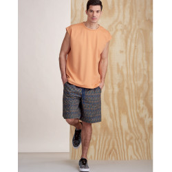 T-shirt og shorts  herre snitmønster simplicity 9314