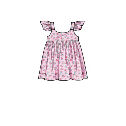 Babykjole og bukser snitmønster Simplicity 9317