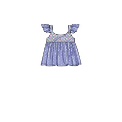 Babykjole og bukser snitmønster Simplicity 9317