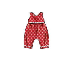 Pigekjole rumpers og dragt snitmønster Simplicity 9319