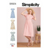Kjole m/lommer snitmønster Simplicity 9324